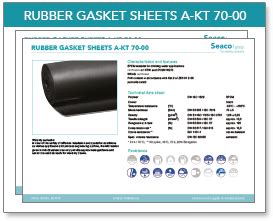 Rubber sheets, gaskets and O-rings