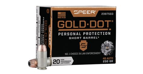 Shop Speer Auto Gr Gold Dot Personal Protection Short Barrel