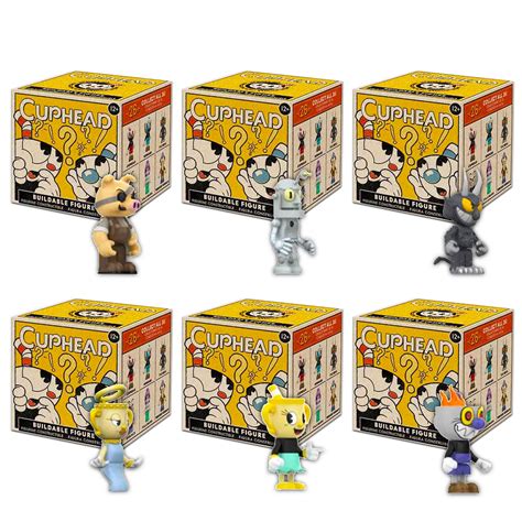 Buy Cuphead Toy Set Cuphead Blind Box Bundle - 6 Pack Cuphead Playset ...