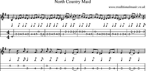 Mandolin Tab And Sheet Music For Songnorth Country Maid