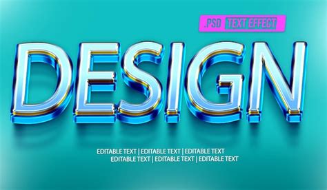 premium psd design text style effect
