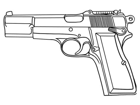 Free Printable Gun Coloring Pages