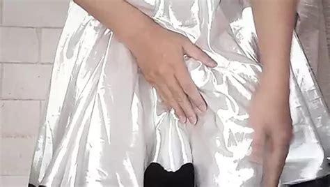 Asian Crossdresser Cum Wearing Satin Wedding Dress Ball Gown Gay Fetish Amateur Porn Xhamster