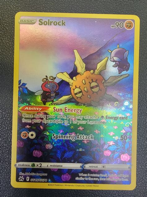 Solrock Gg15gg70 Nmm Ultra Rare Crown Zenith Pokemon Tcg