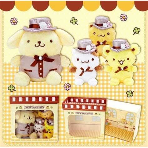 Sanrio Holiday Sanrio Japan Pompompurin Muffin Dress Up Doll 4 Pc