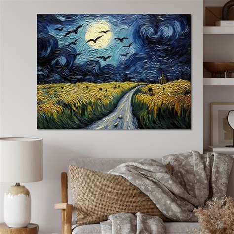 August Grove Vangogh Cornfield With Crows Framed On Canvas By Vincent