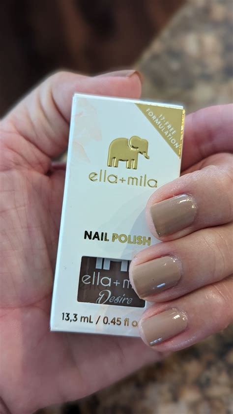 Desert Suede Warm Nude Brown Nail Polish Ella Mila