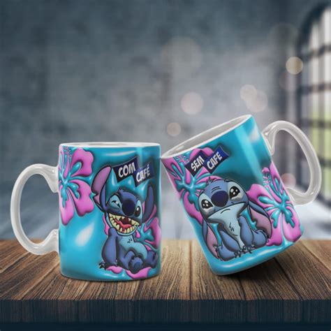 Estampa Caneca Stitch - ESTAMPAS STITCH BUBBLE CANECAS – Ana Melim Studio Art