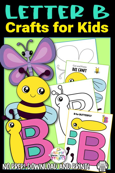 Easy And Fun Letter B Craft Printable Bundle Learning Activity For Kids