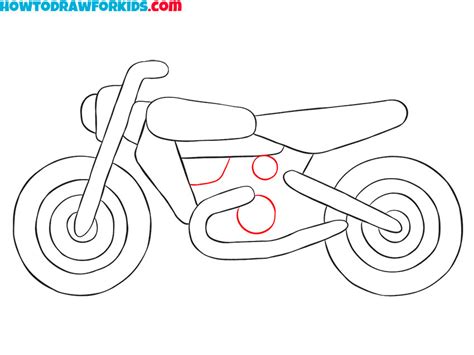 draw  cartoon motorcycle