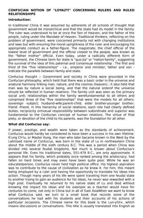 Which Of The Following Are Confucian Cardinal Relationships 3