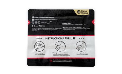 Кровоостанавливающий бинт гемостатик Soluble Hemostatic Gauze (Rhino ...