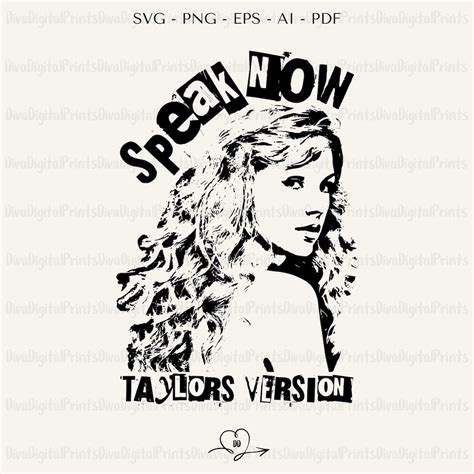 Speak Now Taylors Version Svg Speak Now Svg Speak Now Etsy