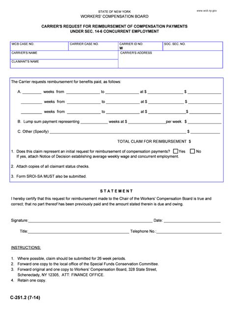 State Of New York Workers Compensation Board Ss20085 Form Fill Out And Sign Printable Pdf