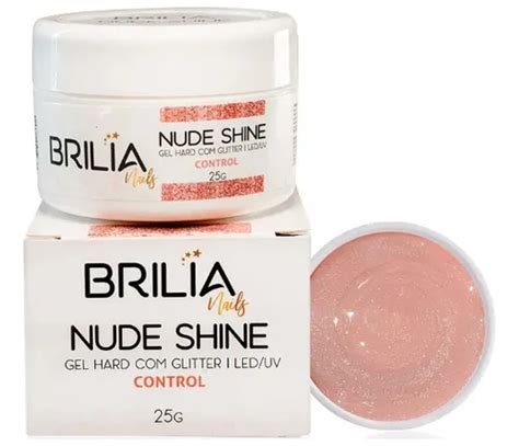 Gel Nude Shine Alongamento De Unhas Tip Brilia Nails G MercadoLivre