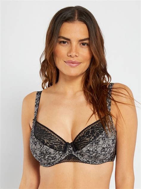 Soutien Gorge En Microfibre Sans Complexe Noir Kiabi