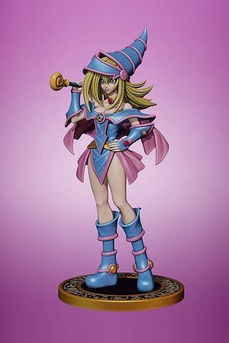 dark magician girl figure - yugioh 3D model 3D printable | CGTrader