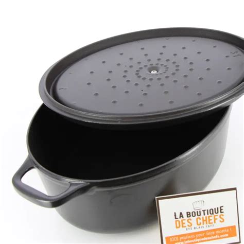 Cocotte En Fonte Ovale Noire Invicta La Boutique Des Chef