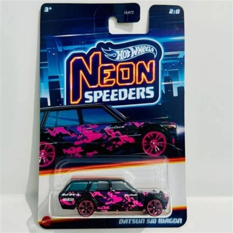 Jual Hot Wheels Datsun Bluebird 510 Wagon 2024 Neon Speeders Shopee Indonesia