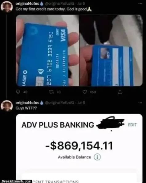 Never post picture of your credit card online - BreakBrunch