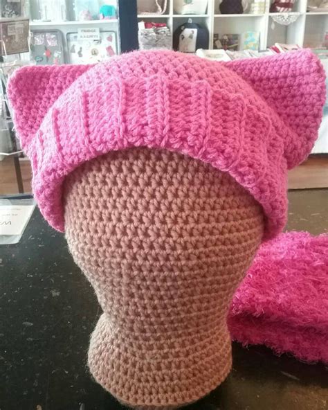 Pink Pussy Hat Womans March Etsy
