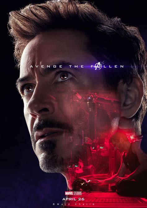 Tony Stark Endgame Marvel Superhero Posters Iron Man Avengers