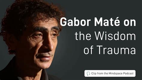 Dr Gabor Maté on the Wisdom of Trauma A Mindspace Podcast Clip YouTube