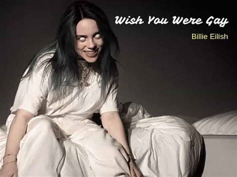دانلود آهنگ Wish You Were Gay از Billie Eilish با متن و ترجمه مجله