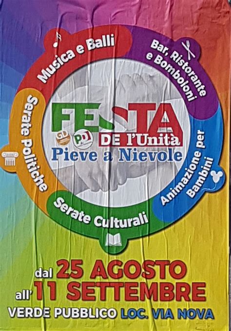 Festa dell unità Pieve a Nievole PT QualcosaDaFare it