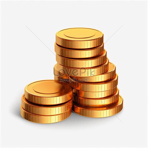 Stacks Of Shiny Coins Isolated On Transparent Picture And HD Photos ...