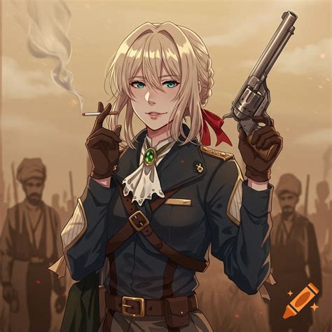Anime Girl Military Salute