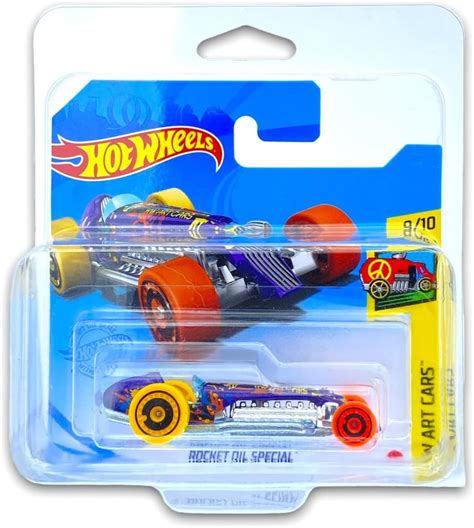 Hot Wheels Rocket Oil Special Purple Orange Yellow Hw Art Cars Short Card