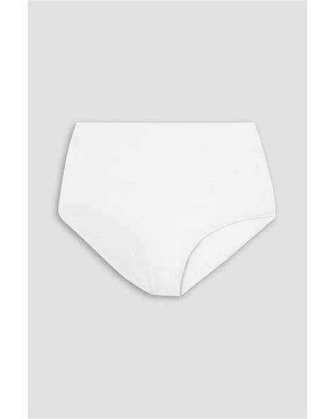 Form And Fold The S Rise Bikini Briefs In White Lyst