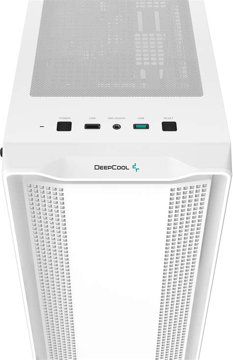 DeepCool R-CC560-WHGAA4-G-1 CC560-WH Tempered Glass Steel White ATX Mid ...