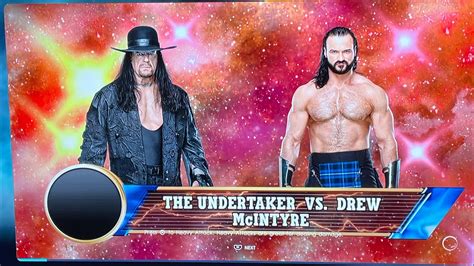 The Undertaker Vs Drew Mcintyre Wwe2k22 Youtube