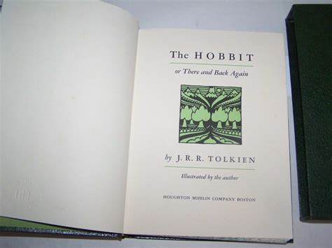 The Hobbit By J R R Tolkien Near Fine Hardcover 1966 First Thus