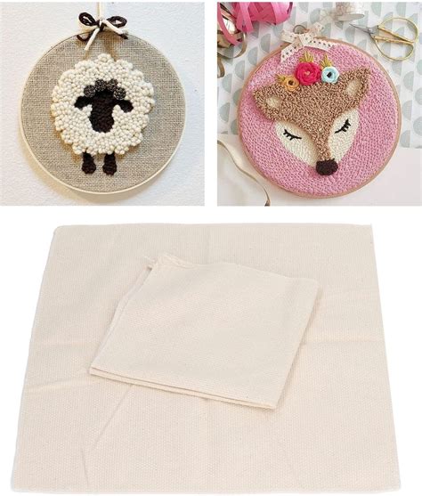 Pcs Monk Cloth Large Overlocking Tufting Cloth Punch Needle Cloth