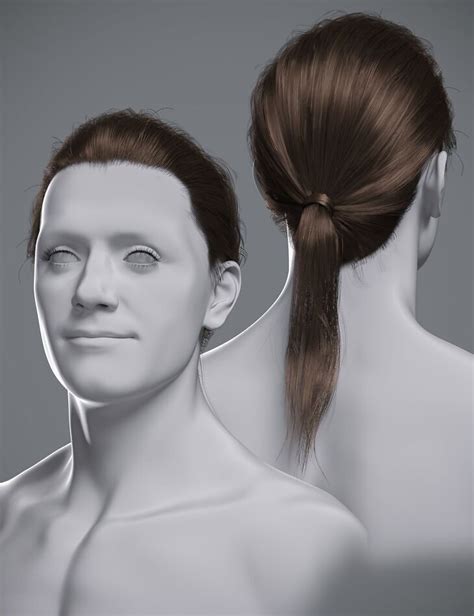 Hs Daniel Ponytail Hair For Genesis 9 8 And 81 Males Daz 3d