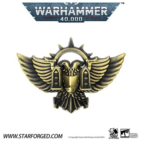 Брелок подвеска Starforged Warhammer 40k Imperial Aquila Keyring купить