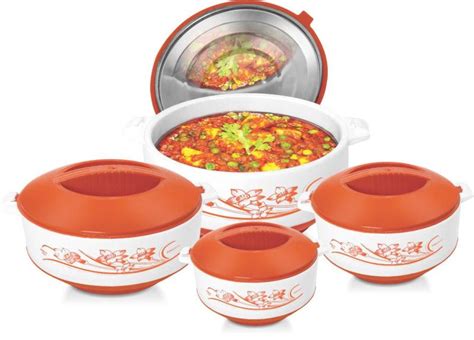 Multicolour Polished Plastic Hot Pot Casserole Set For Home Shape Round At Rs Set In