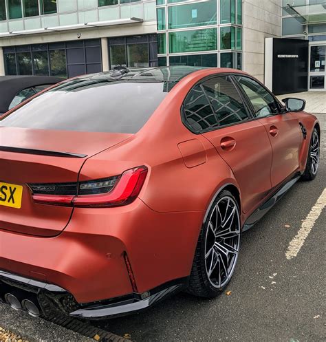 The 2021 BMW M3 and its striking Frozen Orange Look