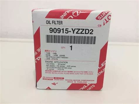 Filtro De Aceite 90915 yzzd2 Toyota Cuotas sin interés