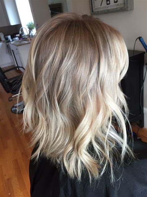 Root Melt Color Melting Hair Blonde Hair With Highlights Long Bob