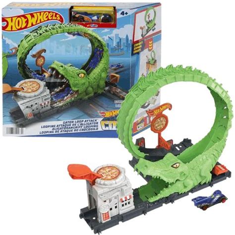 Carrinho Hot Wheels Pista City Ataque Do Crocodilo Mattel Pistas De Brinquedo Magazine Luiza