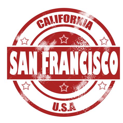 San Francisco Stamp San Francisco, Vintage, State, Dirty PNG