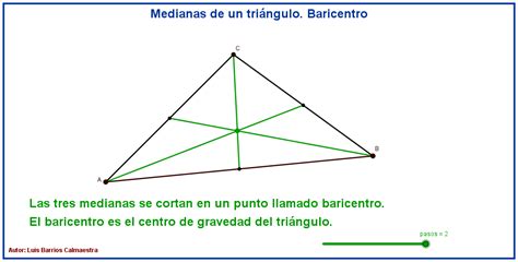 Medianas De Un Tri Ngulo Baricentro Adicci N Matem Tica