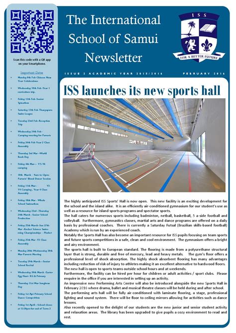 Iss Newsletter February 2016 By International School Of Samui Issuu