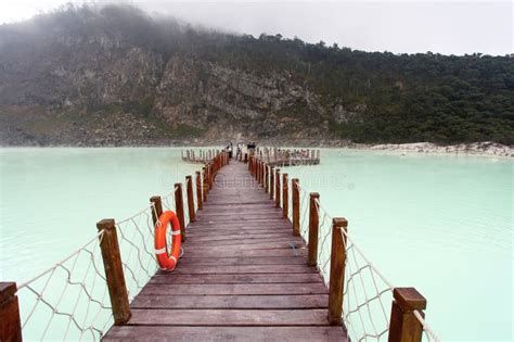 Kawah Putih Or White Crater In Ciwidey Bandung West Java Indonesia