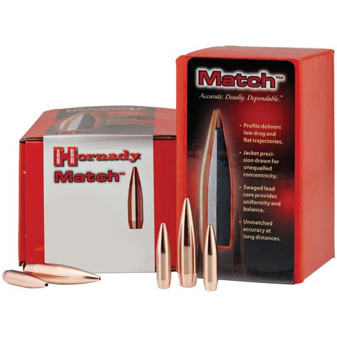 100 Pk Of Hornady® 6 5mm 140 Grain Bthp Match™ Bullets 610776 Components At Sportsman S Guide