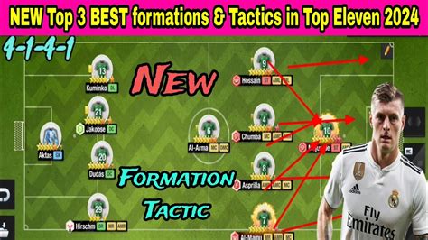 Top New Best Formations And Tactics In Top Eleven Youtube